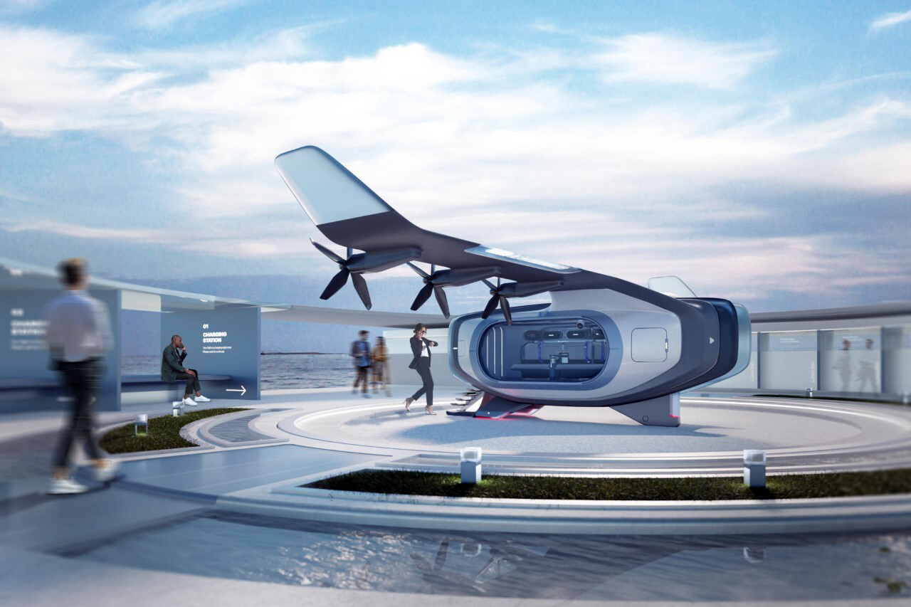 Joowon Lee Linker passenger eVTOL concept design aircraft Joowon Lee Linker passenger eVTOL concept design aircraft